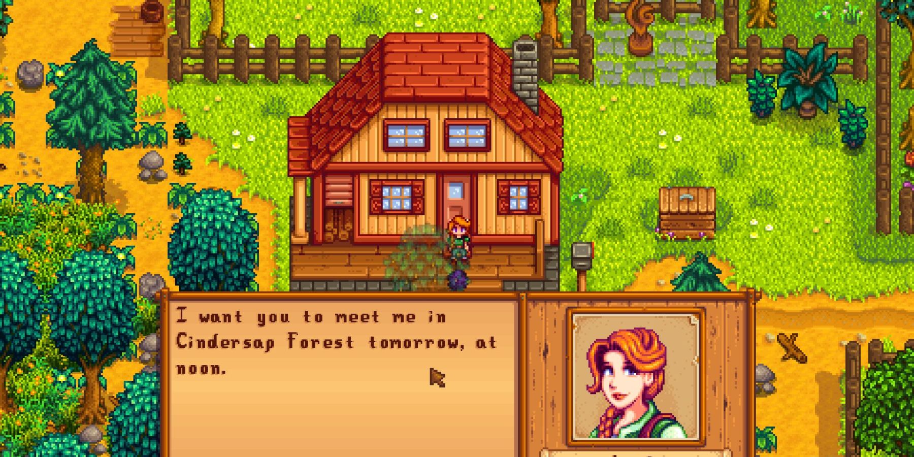 where can i find leah in stardew valley