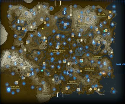 zelda shrine locations map