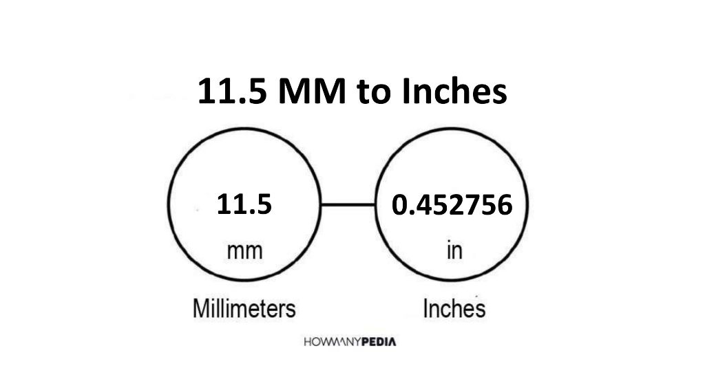 11.5 inches to mm