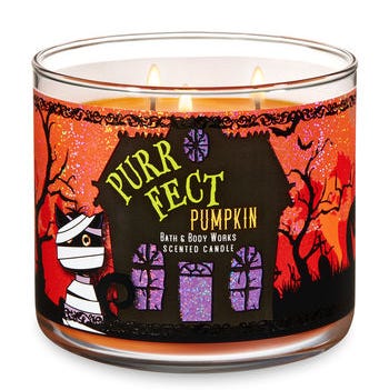 bath and body halloween candle