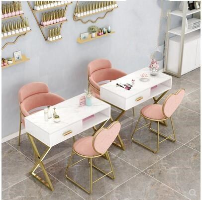 nail tech table and chair