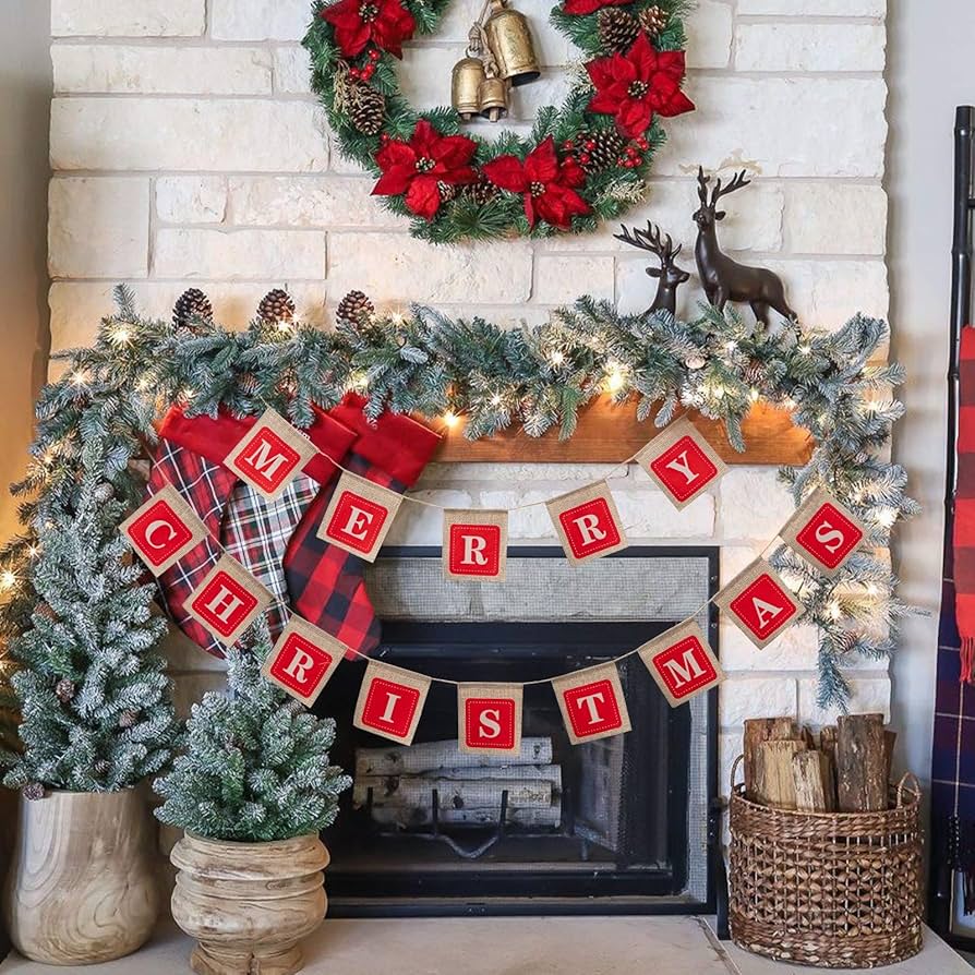 burlap christmas decorations