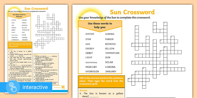 the sun crossword puzzles