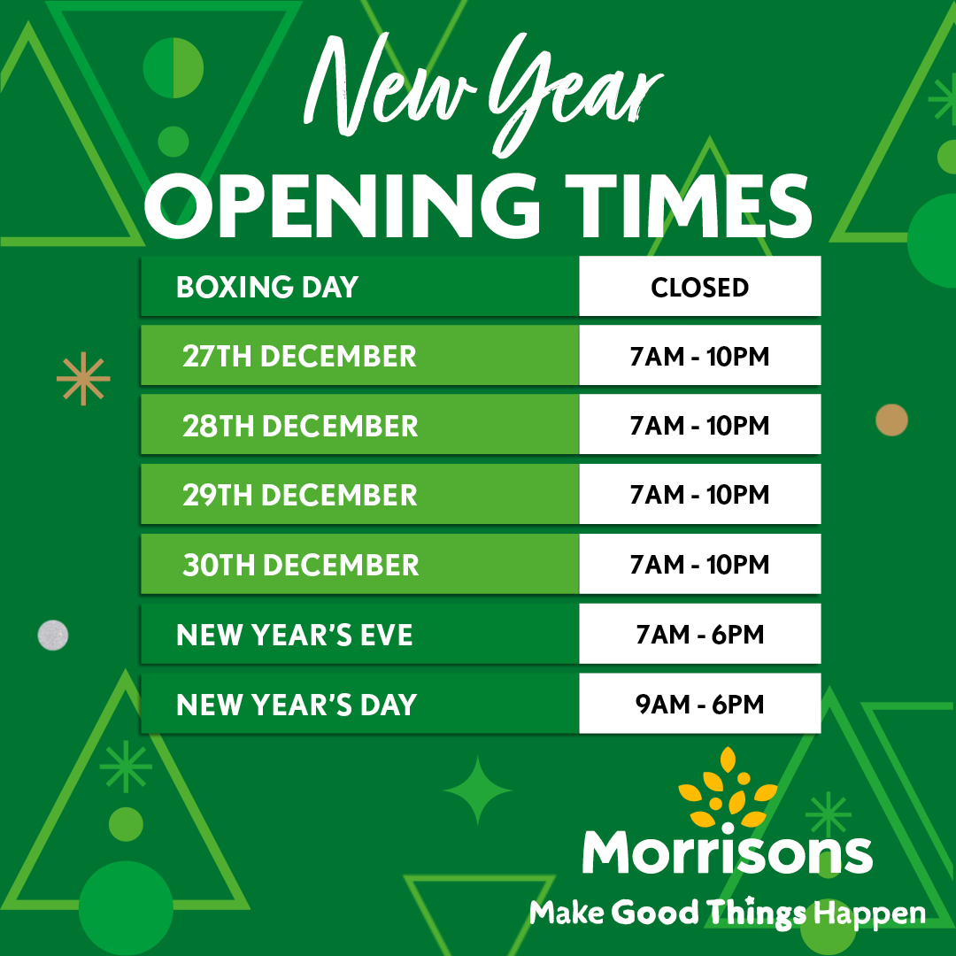 morrisons christmas opening hours