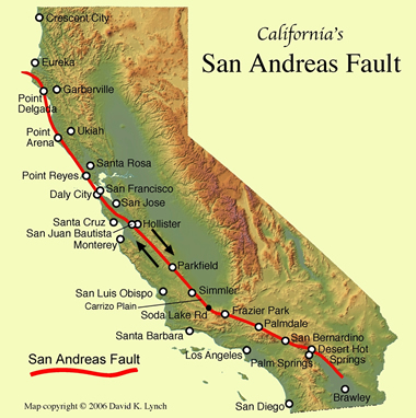 san francisco fault map