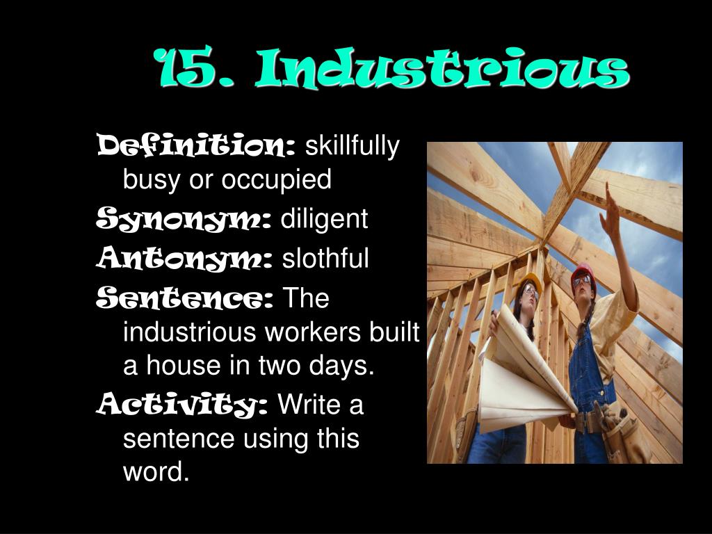 industrious antonym