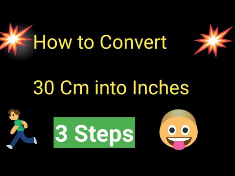 convert 30 cm to inches