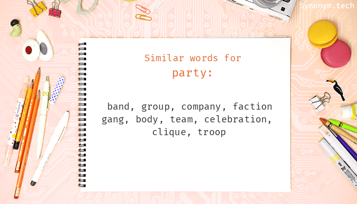 synonyms of party