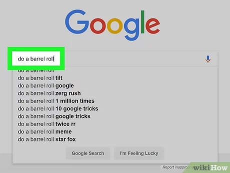 do a barrel roll and other google tricks