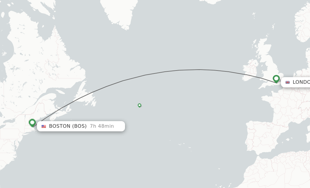 lhr to boston flight time