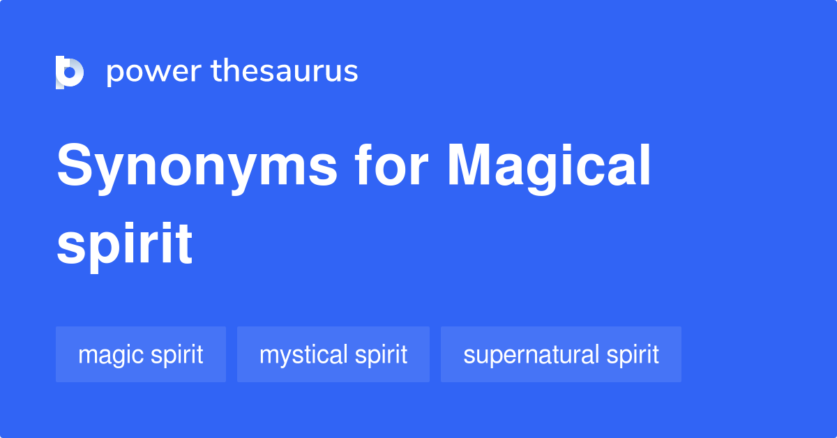 synonyms for spirit