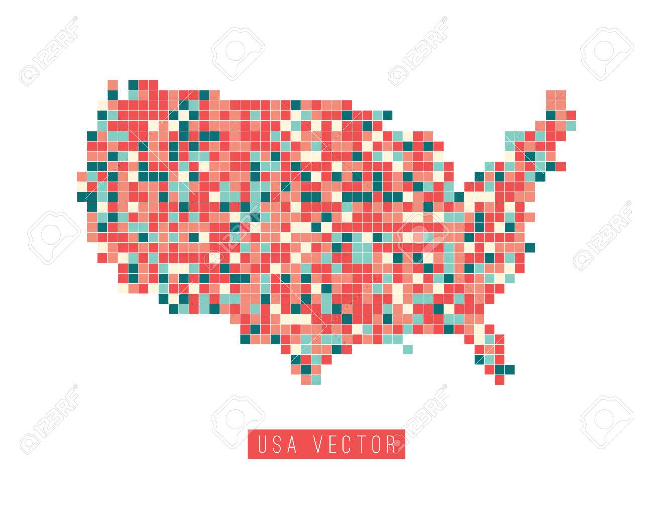 america pixel art