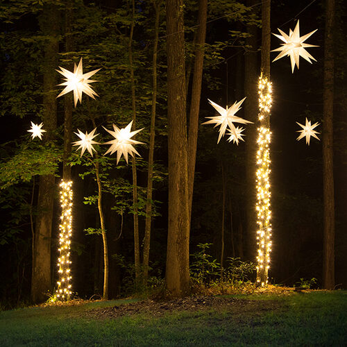 outdoor moravian star pendant light