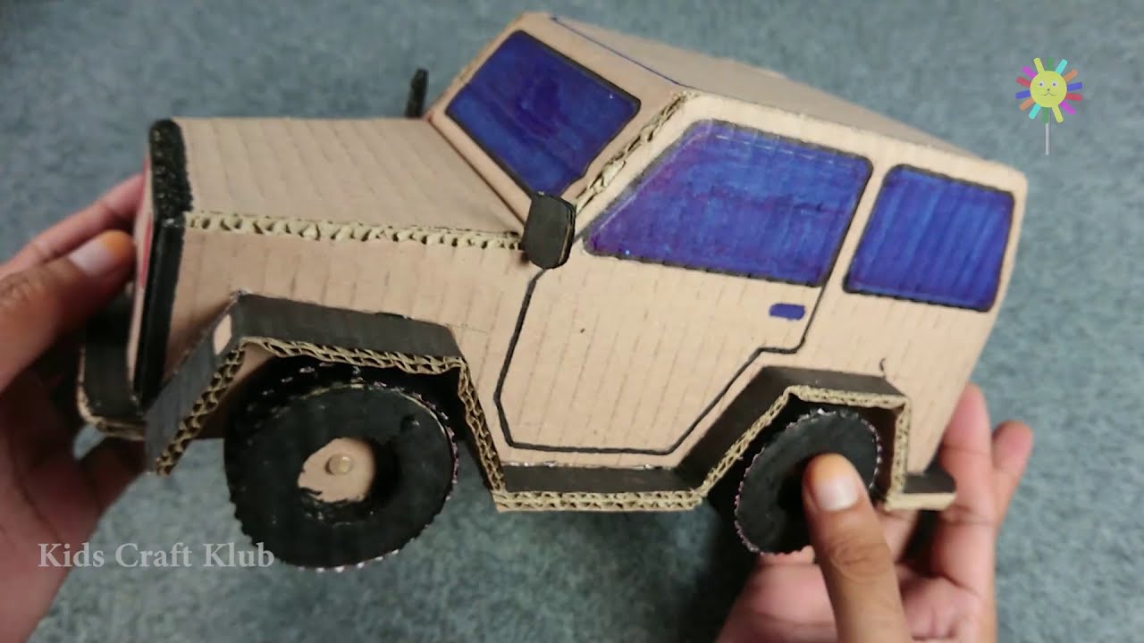 cardboard jeep