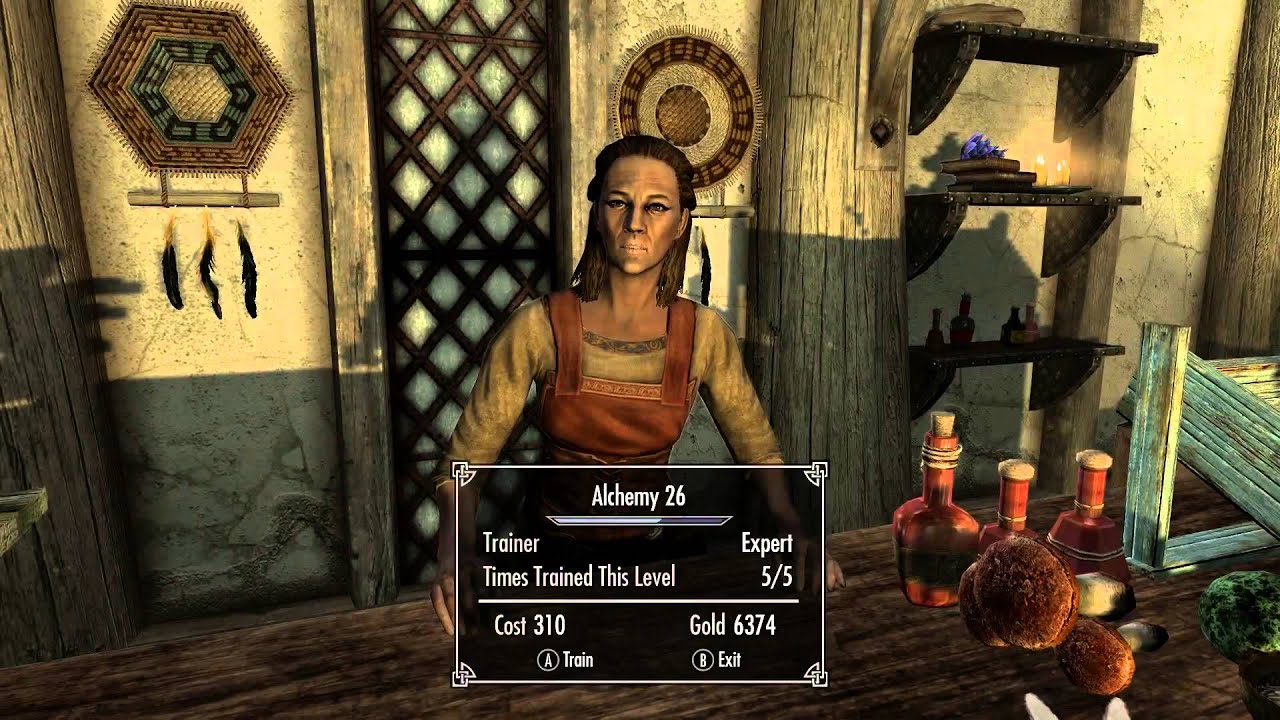 skyrim alchemy trainer