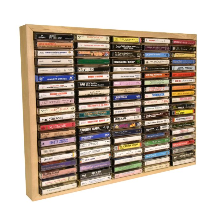 cassette tape shelf