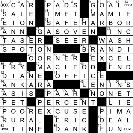 ankara native crossword clue