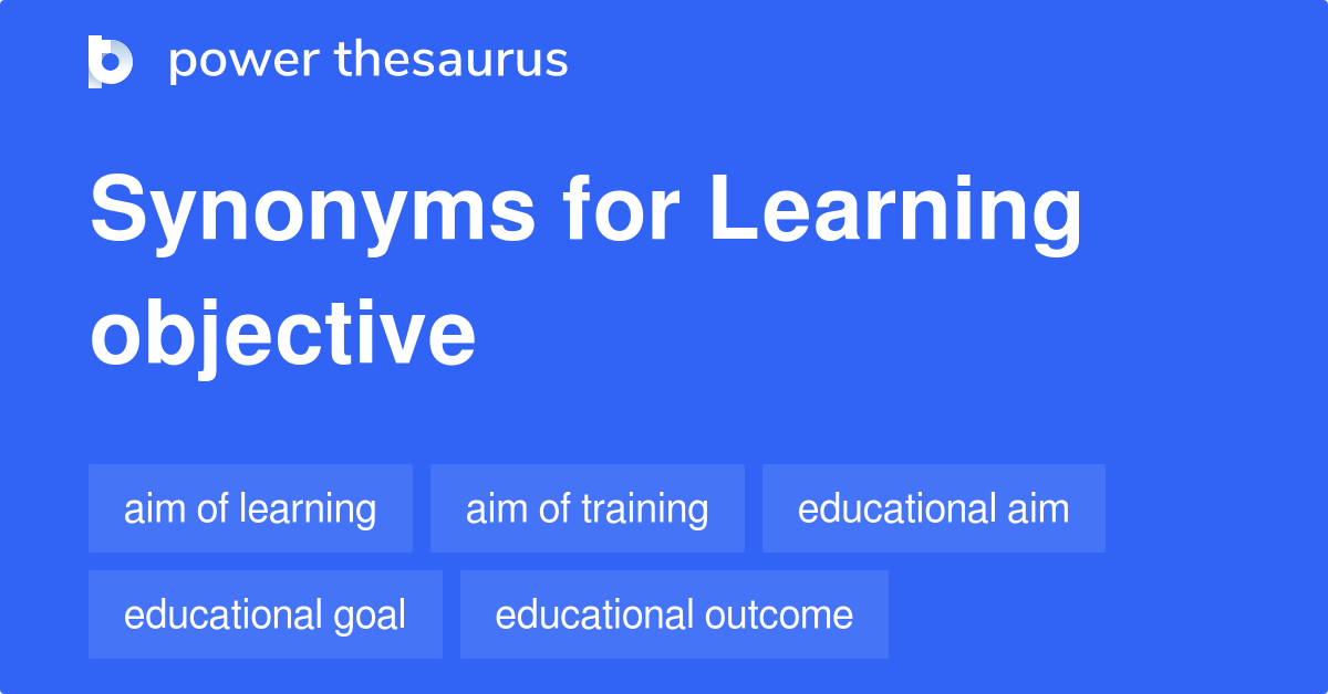 synonym for objectives