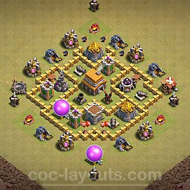 coc town hall 5 base