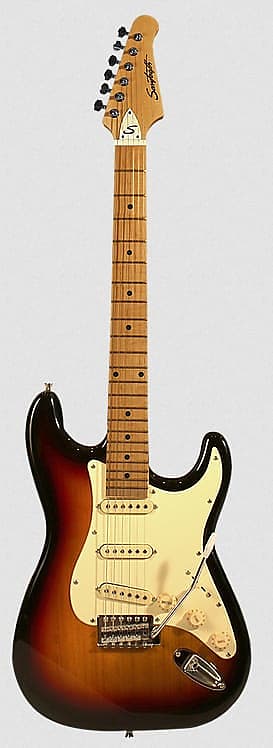 sunburst strat cream pickguard