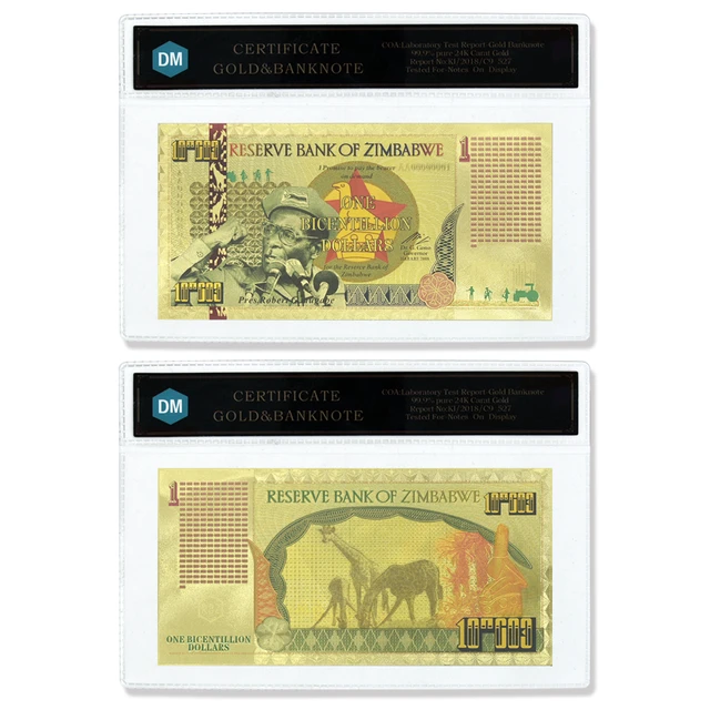 zimbabwe gold notes