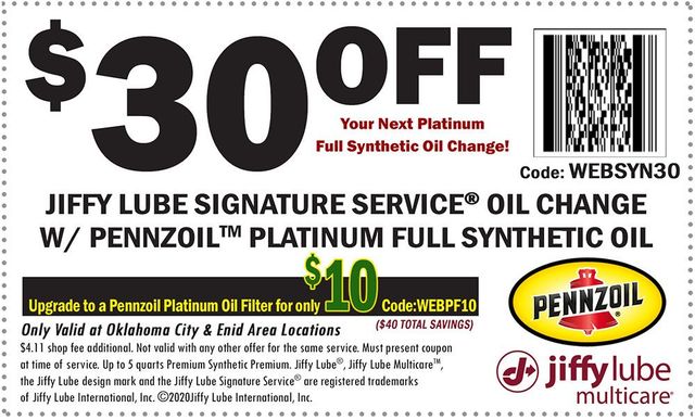 jiffy lube synthetic oil change