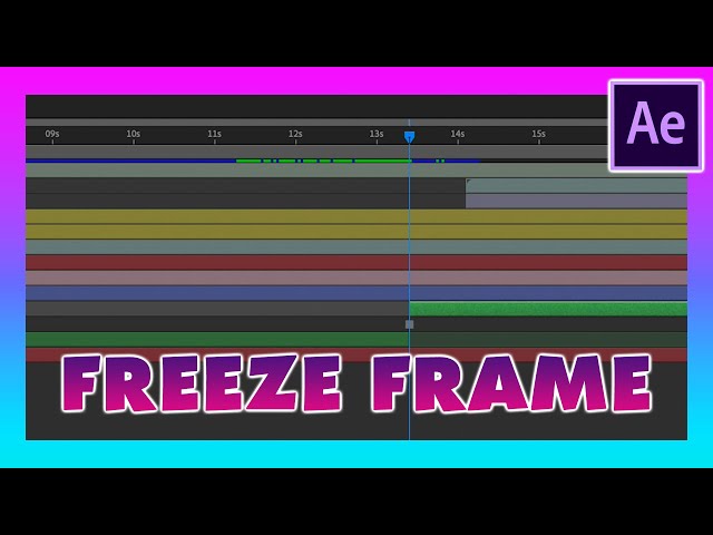 how to freeze a frame in after effects