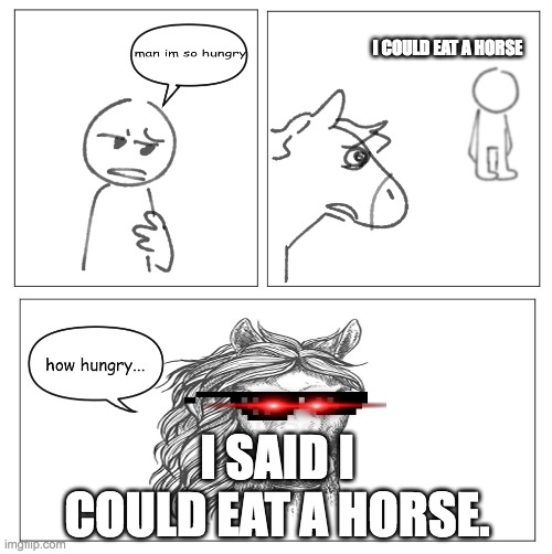 how hungry horse meme