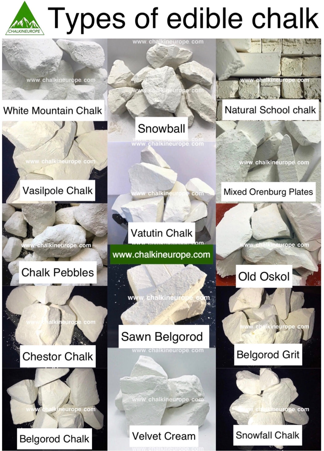 edible chalk