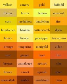 yellow synonyms