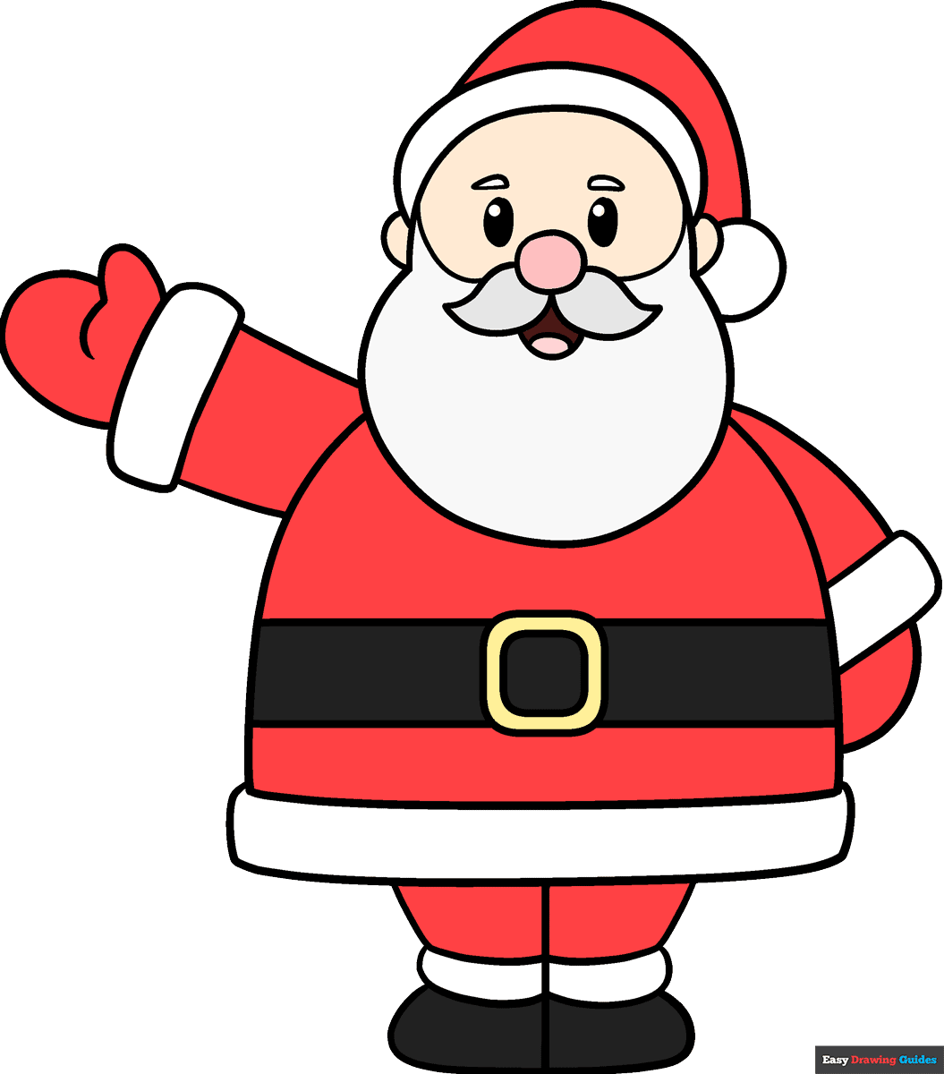 easy drawing santa claus