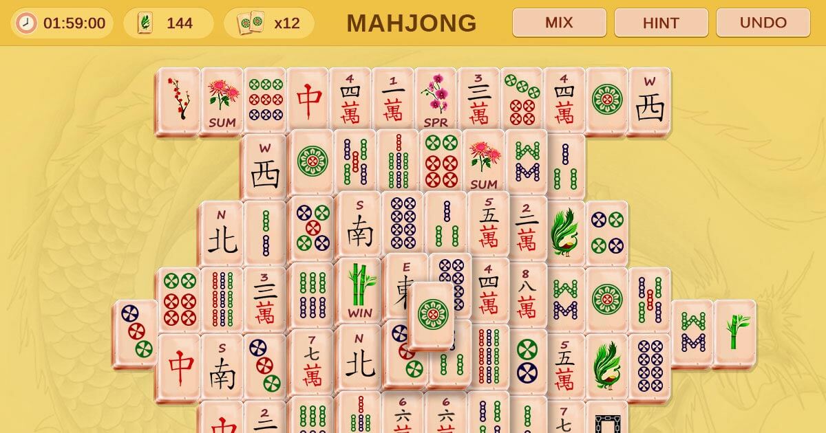 mahjong free online full screen
