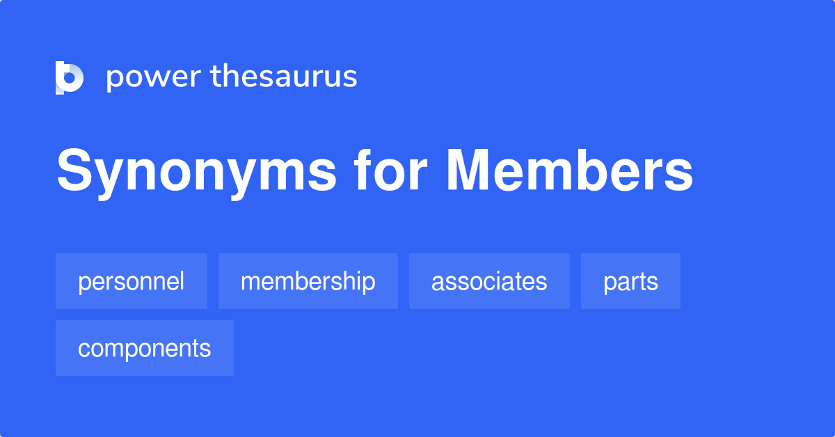 members synonym