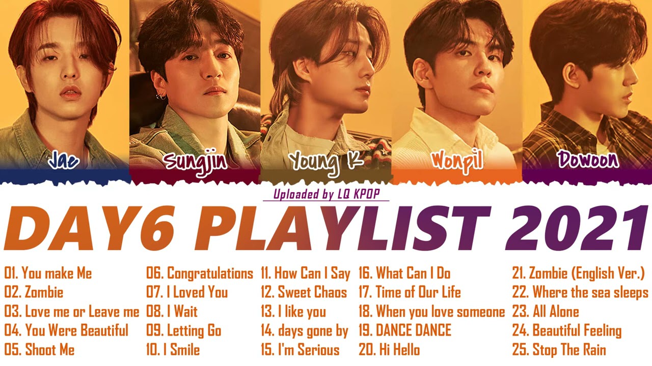 day6 all songs playlist