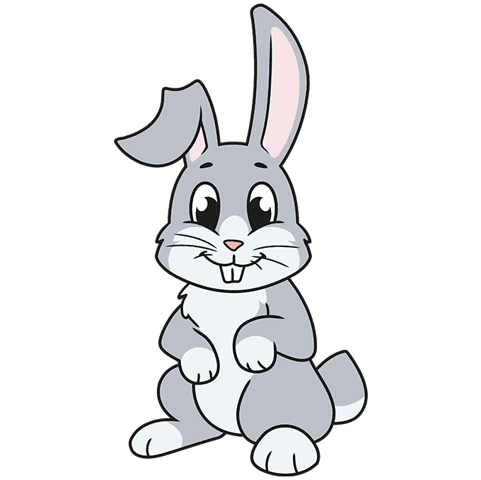 cartoon rabbit drawing