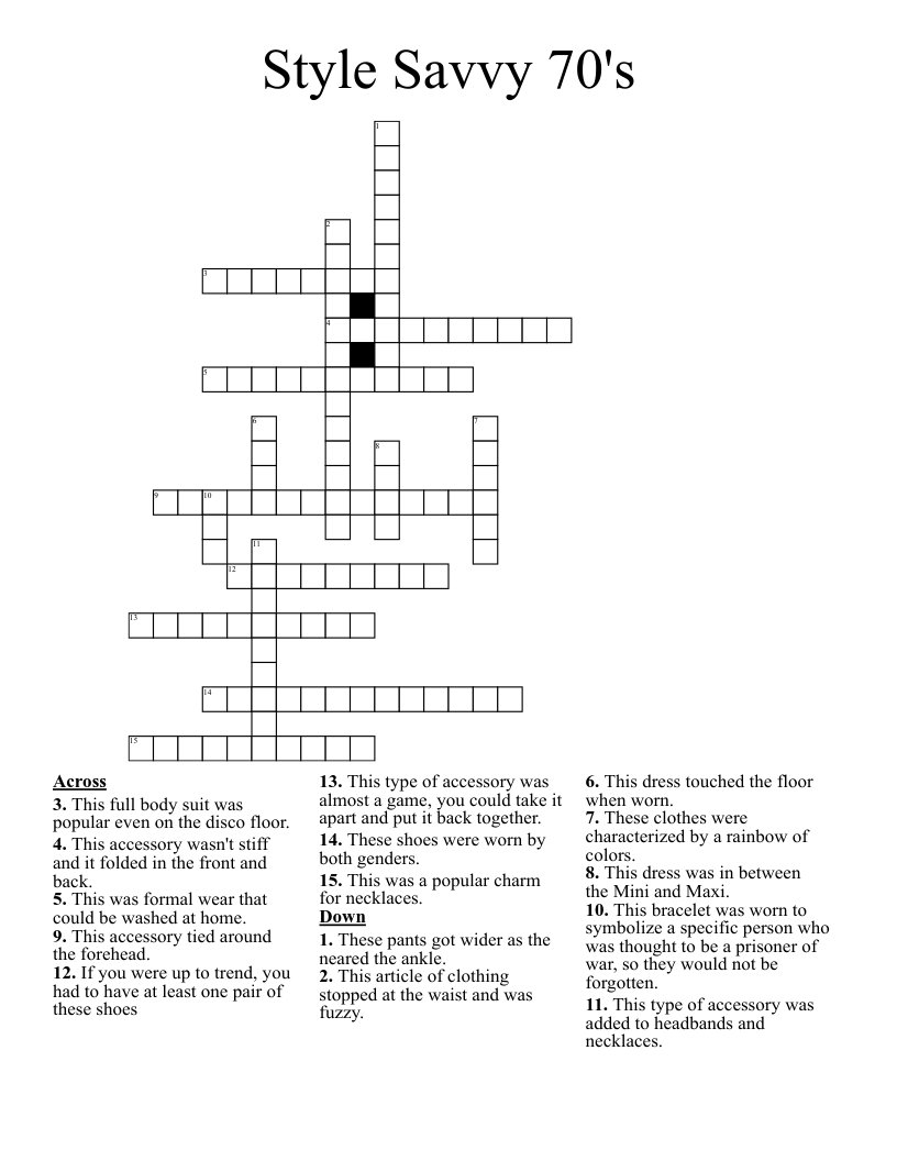 popular trend crossword