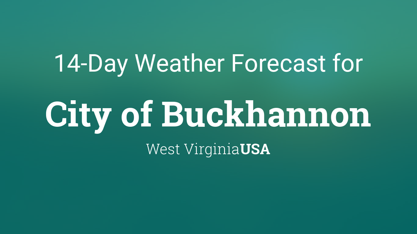 weather forecast for buckhannon wv