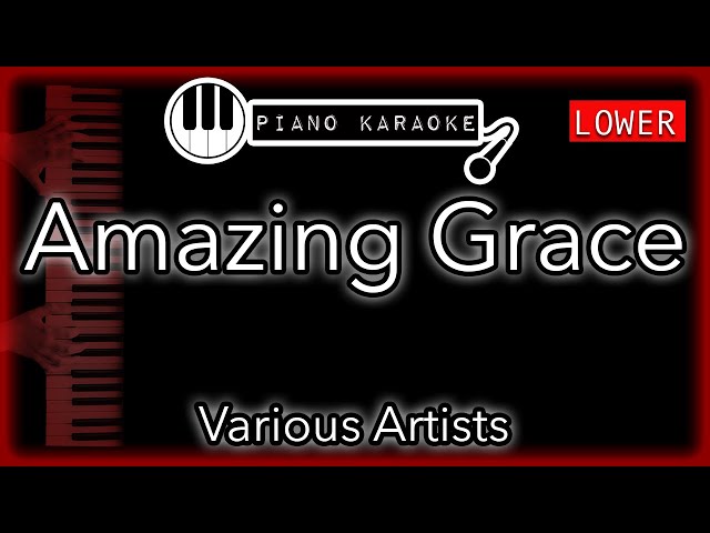 amazing grace key of d piano karaoke instrumental