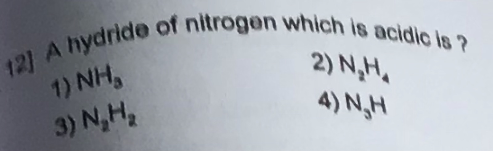 acidic nitrogen hydride