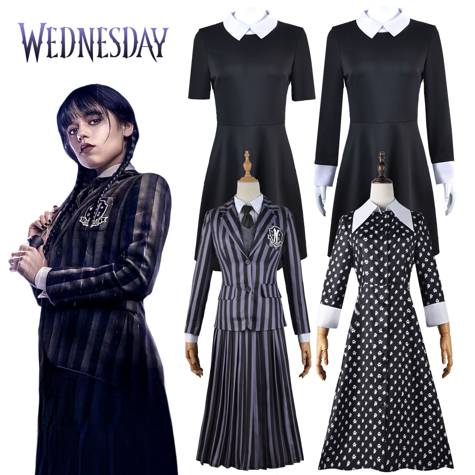 wednesday addams outfits