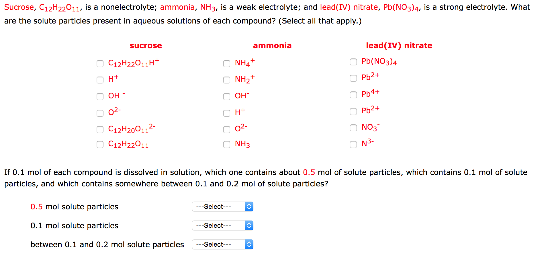 is ammonia a strong electrolyte