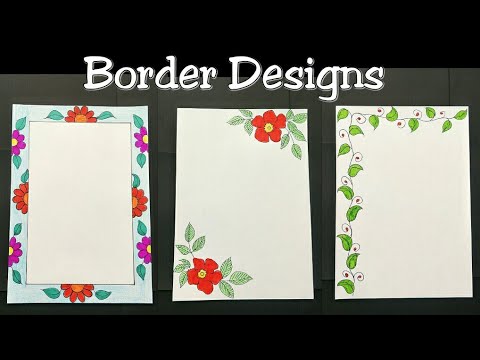 how to make easy border design
