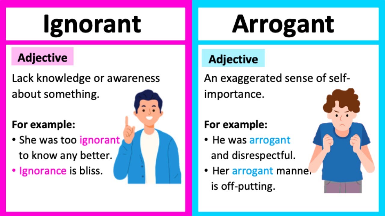 arrogant meaning in english