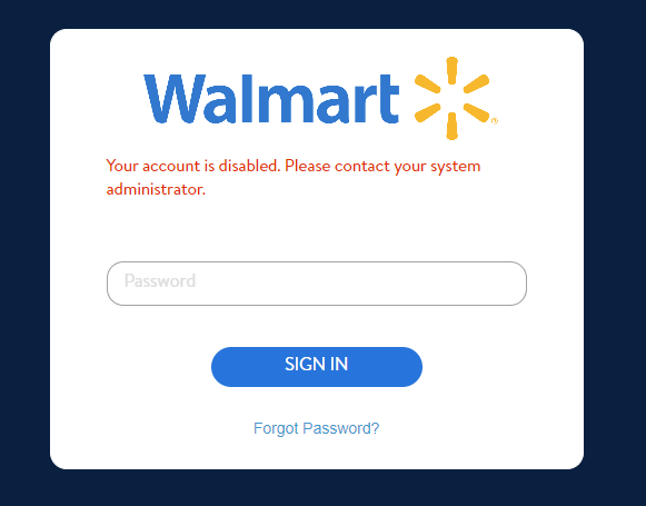 onewalmart login