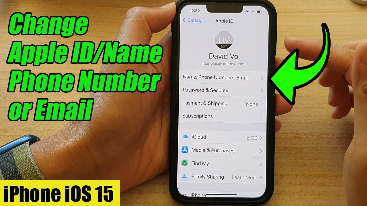 how to change phone number on apple id