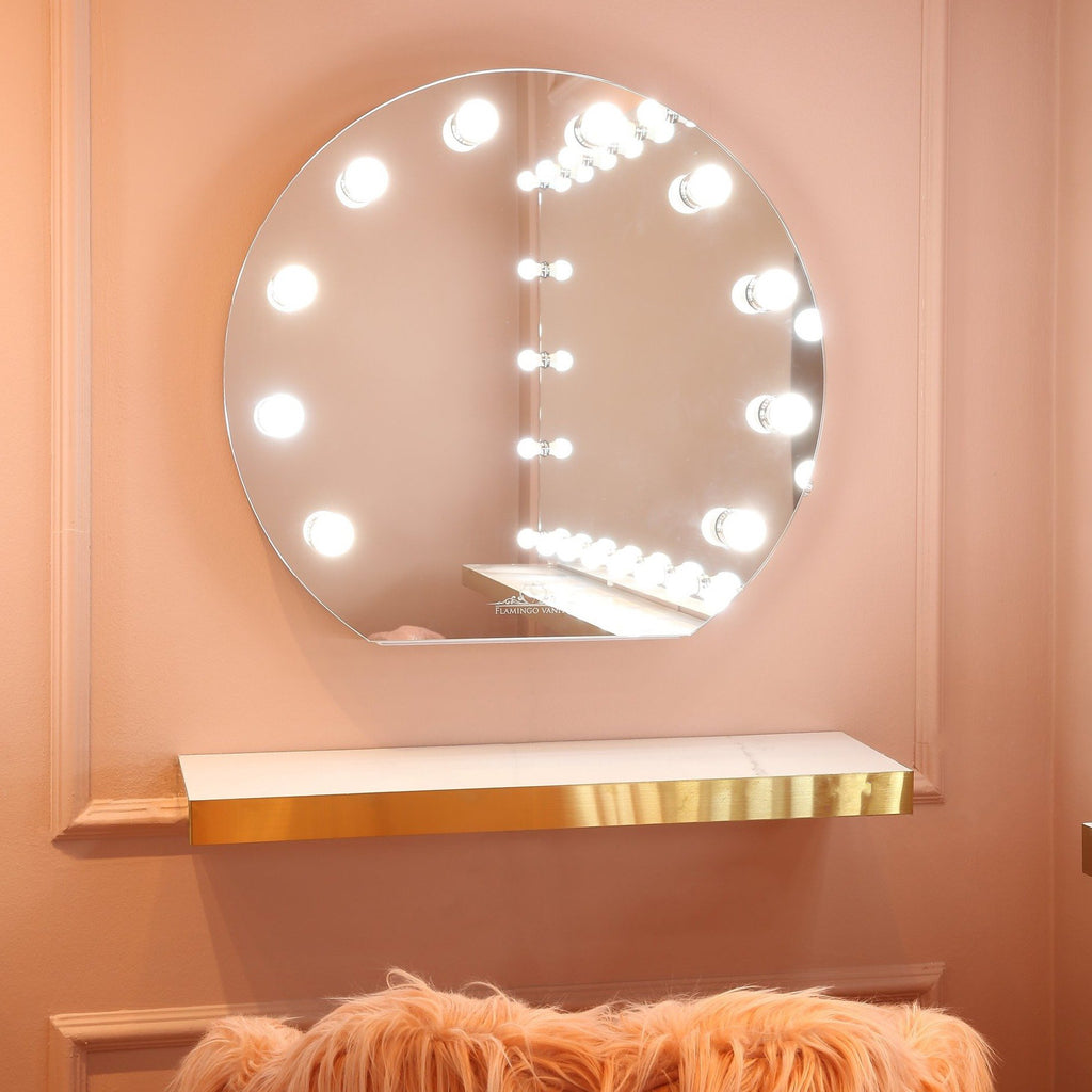 flamingo vanity mirror