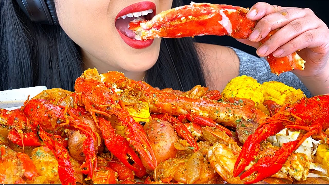 seafood mukbang