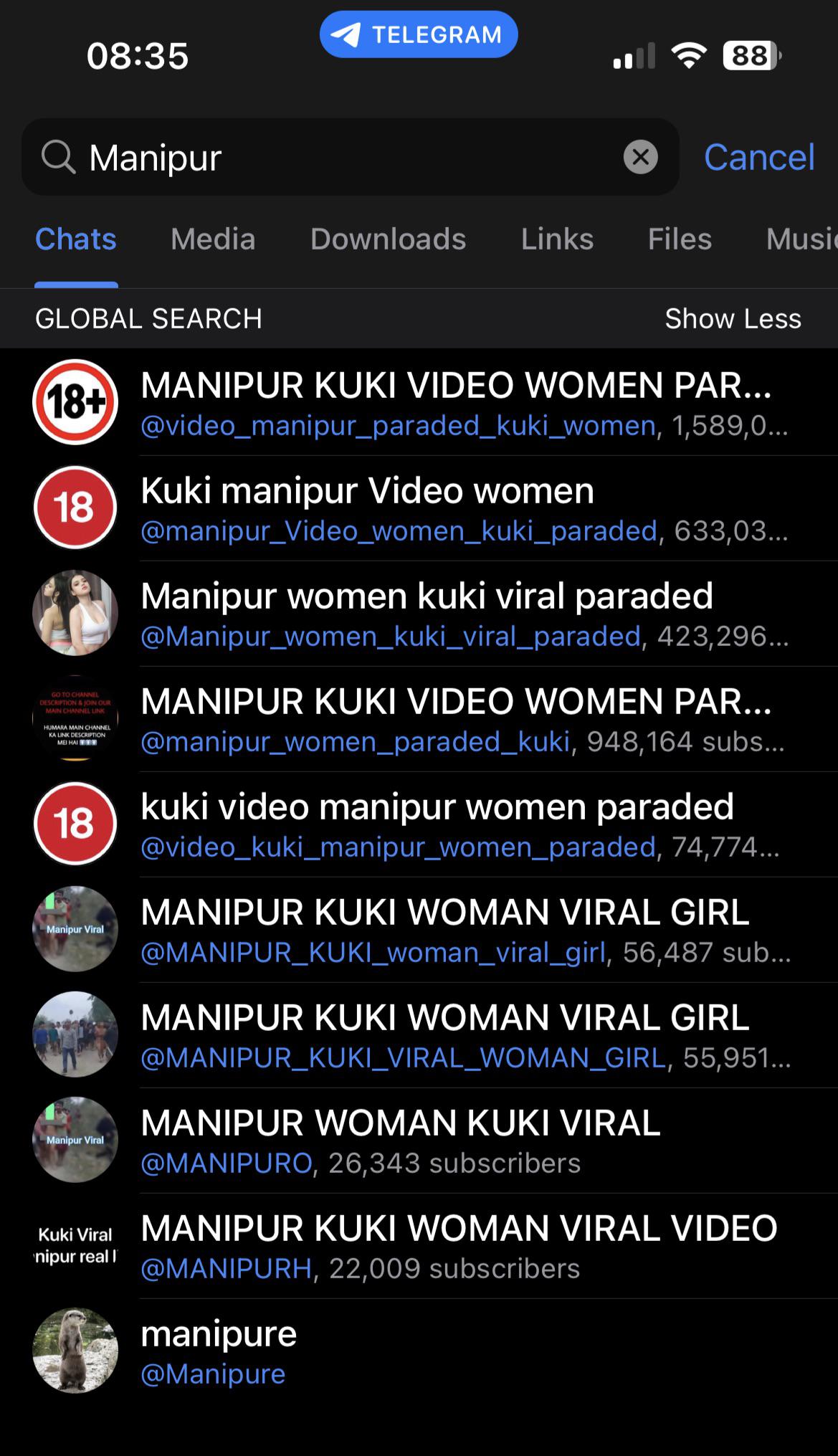 pornographic telegram channels