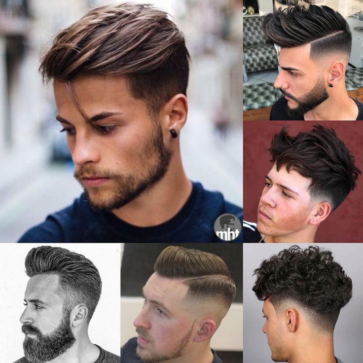 mens hair short back and sides long top