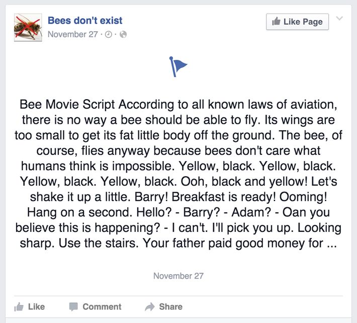 bee movie script